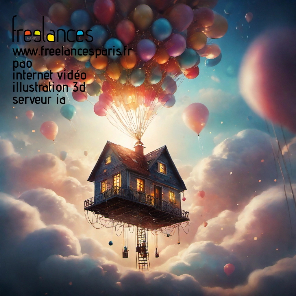 Pao mise en page internet vidéo illustration 3d serveur IA générative AI freelance paris studio de création magazines mq6gaeu0